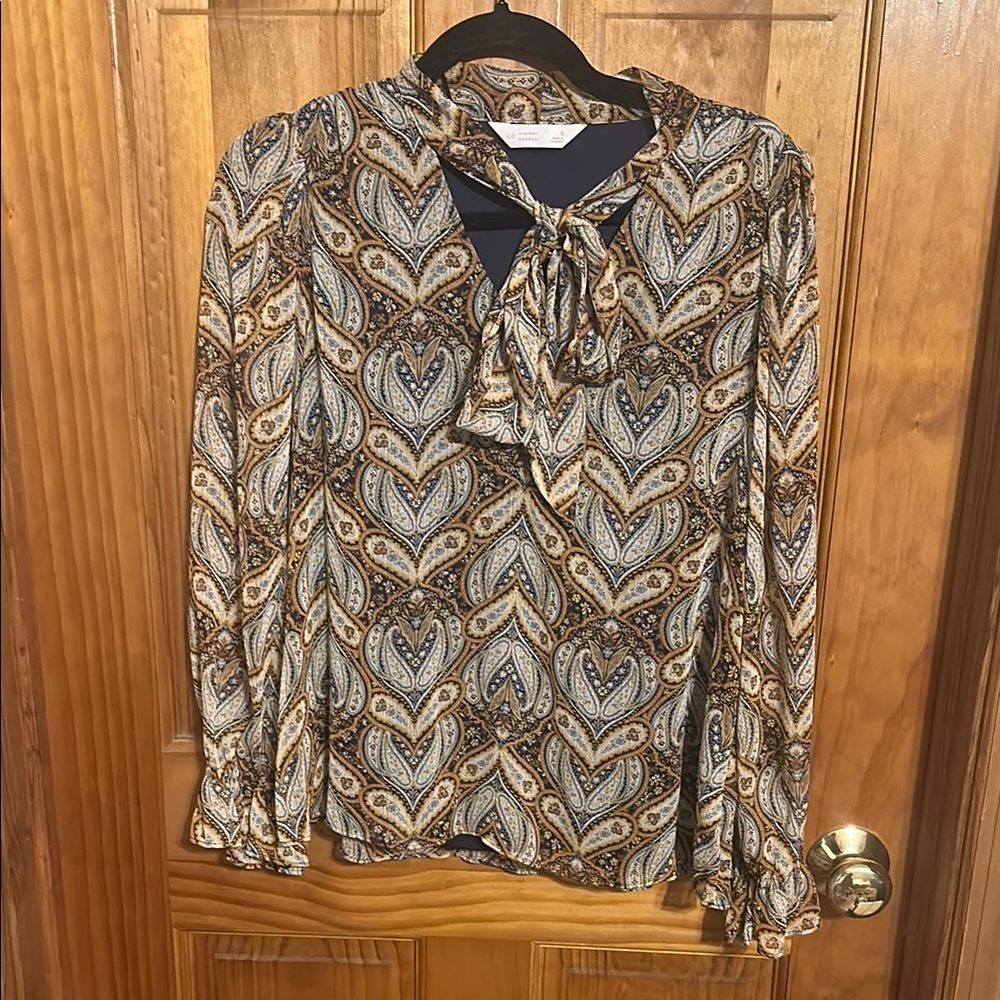Patterned Long (3/4) Sleeve Blouse